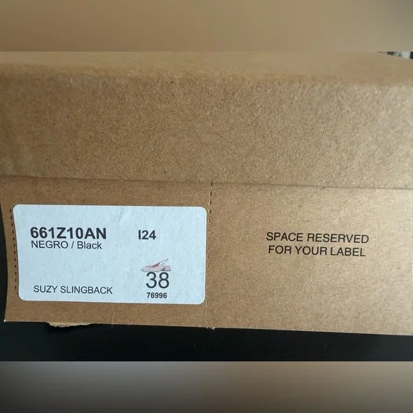 Bibi Lou Black Leather Suzy Slingback Heels - Picture 6 of 6